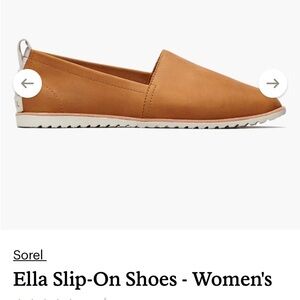 Sorel Ella Slip-On Loafers - Camel Brown NIB 7.5 $130